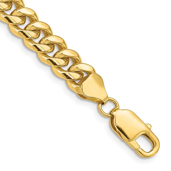 MDS 14K 85 inch 675mm Solid Miami Cuban Link with Lobster Clasp Bracelet Bracelets MDS 14K 85 inch 675mm Solid Miami Cuban Link with Lobster Clasp Bracelet Bracelets