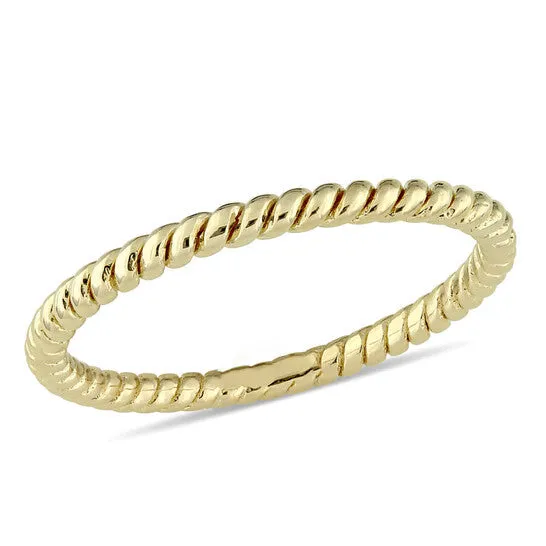 Original Amour Twist Wedding Band in 14K Yellow Gold JMS always Rings