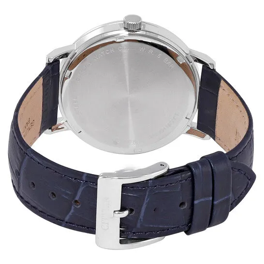 Original Citizen Quartz Blue Dial Blue Leather Mens Watch BE917005L JMS always Watches