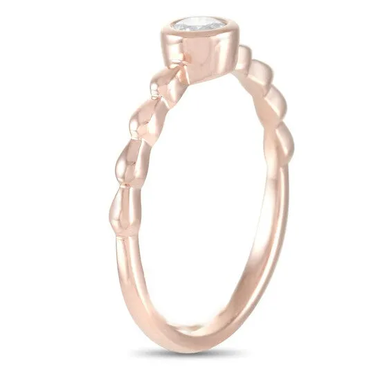 Original LB Exclusive 14K Rose Gold 025ct Diamond Ring JMS always Rings Original LB Exclusive 14K Rose Gold 025ct Diamond Ring JMS always Rings