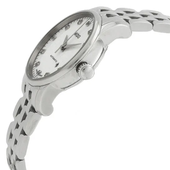 Original Mido Baroncelli Automatic Diamond White Dial Ladies Watch M76004661 JMS always Watches Original Mido Baroncelli Automatic Diamond White Dial Ladies Watch M76004661 JMS always Watches