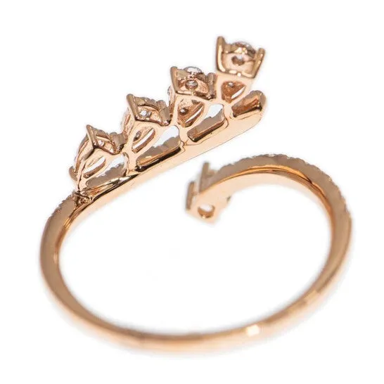 Original New J Collection Fine Jewellery Ring W Diamond35 Rddi 042 Ct18kr 226 Gm 18kt Rose Gold Pink Gold JMS always Rings