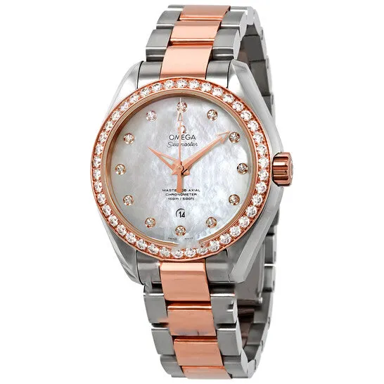 Original Omega Seamaster Aqua Terra Automatic Chronometer Diamond Ladies Watch 23125342055005 JMS always Watches Original Omega Seamaster Aqua Terra Automatic Chronometer Diamond Ladies Watch 23125342055005 JMS always Watches