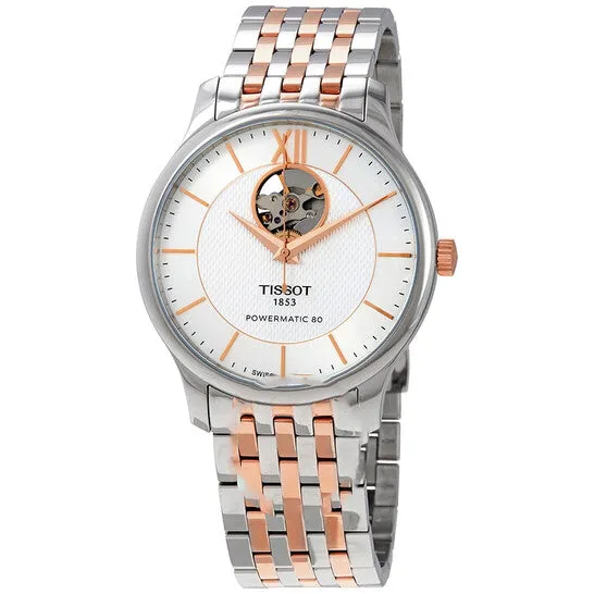 Original Tissot Tradition Silver Dial Twotone Mens Watch T0639072203801 JMS always Rings