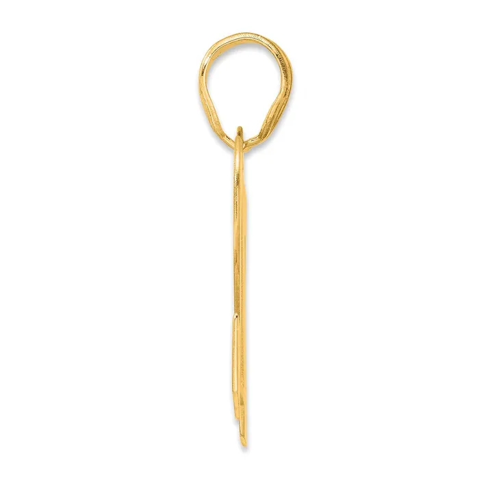 PreStyled Sets 14k Yellow Gold Polished Block Number 72 Pendant Goldia