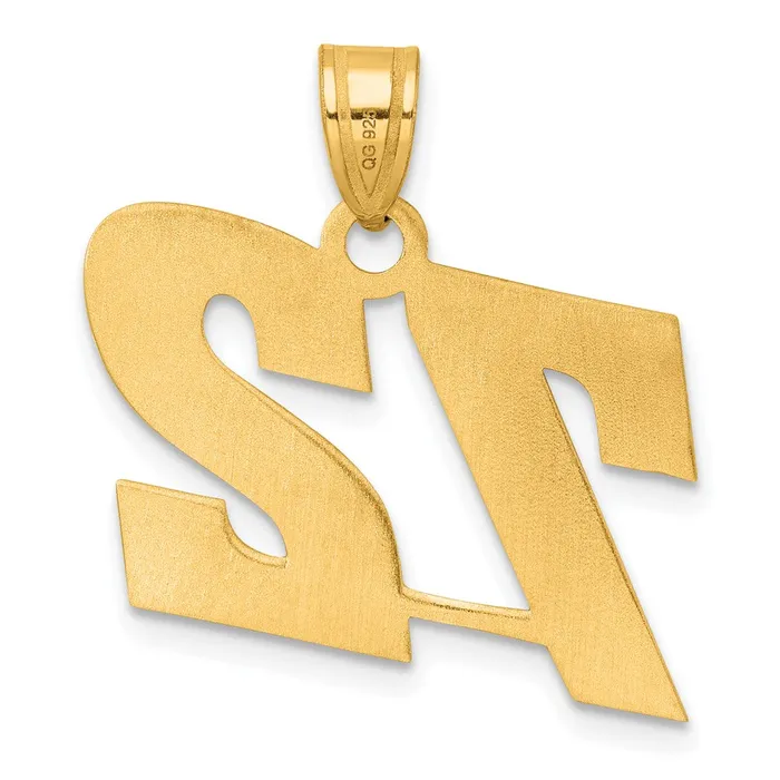 PreStyled Sets 14k Yellow Gold Polished Block Number 72 Pendant Goldia