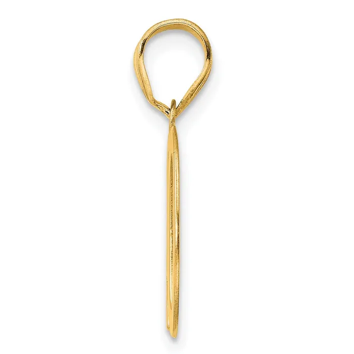 PreStyled Sets 14k Yellow Gold Polished Number 10 Pendant Goldia