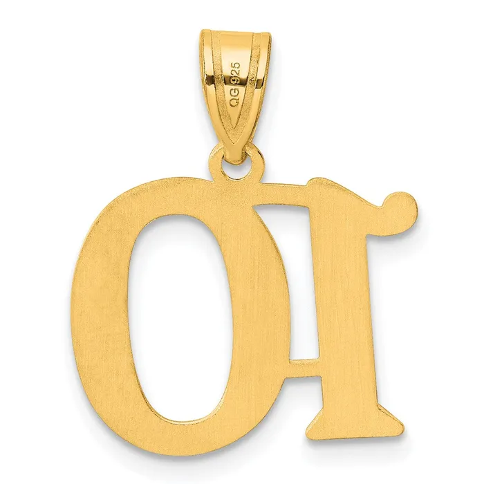 PreStyled Sets 14k Yellow Gold Polished Number 10 Pendant Goldia