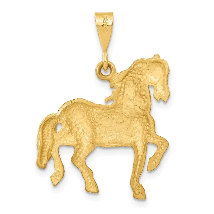 PreStyled Sets Goldia 14k Yellow Gold Horse Pendant