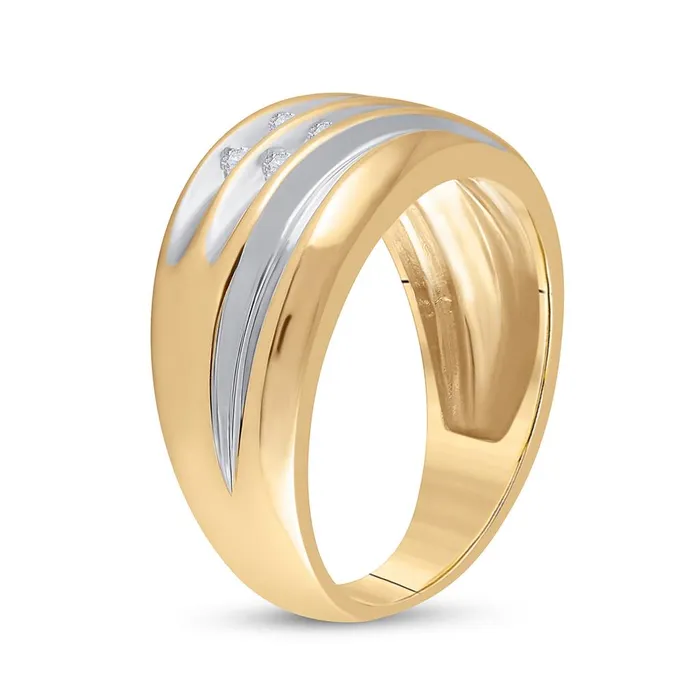 Rings 10k Yellow Gold Round Diamond Wedding Band Ring 12 Cttw gndatlanta