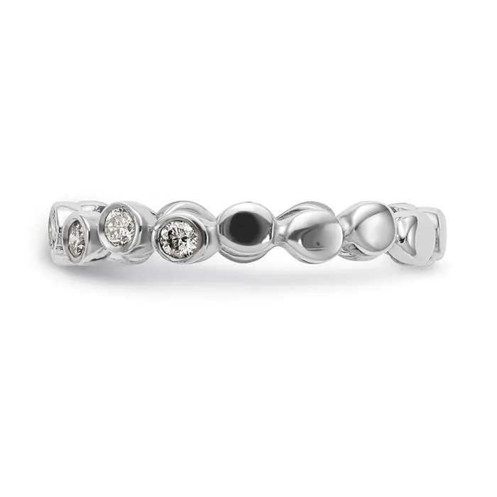 Rings 14K White Gold Real Diamond Band Goldiacom