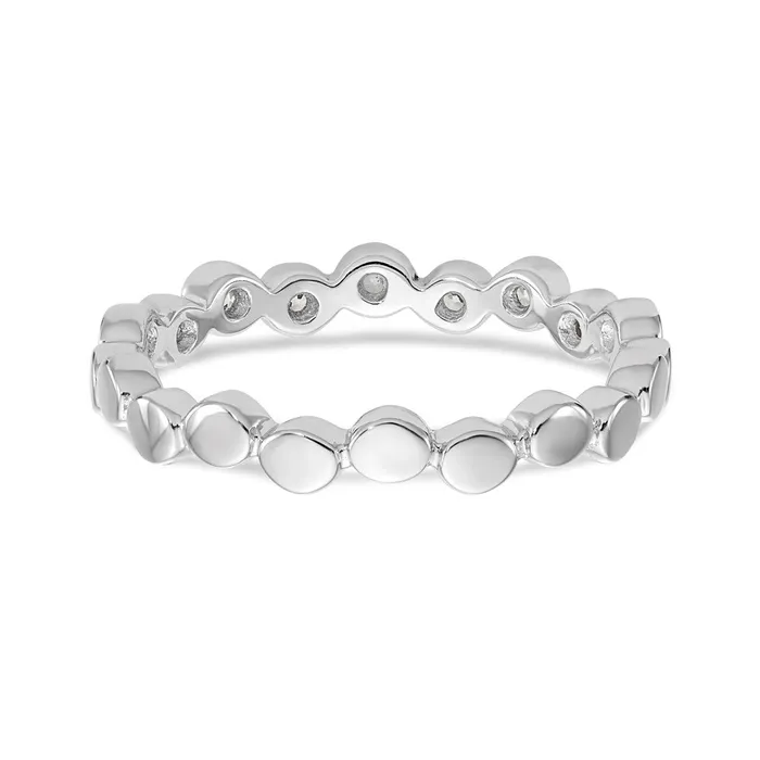 Rings 14K White Gold Real Diamond Band Goldiacom