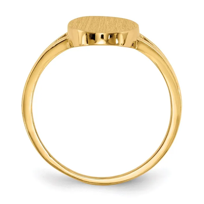 Rings 14K Yellow Gold 135x85mm Closed Back Signet Ring Goldia