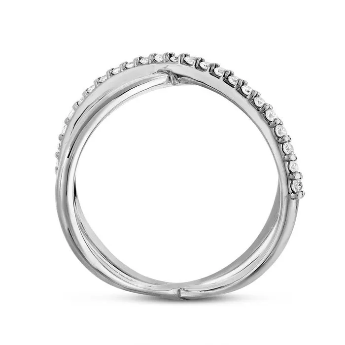 Rings Goldia 020 CT TW Natural Diamond Orbit Ring in Sterling Silver Rings Goldia 020 CT TW Natural Diamond Orbit Ring in Sterling Silver