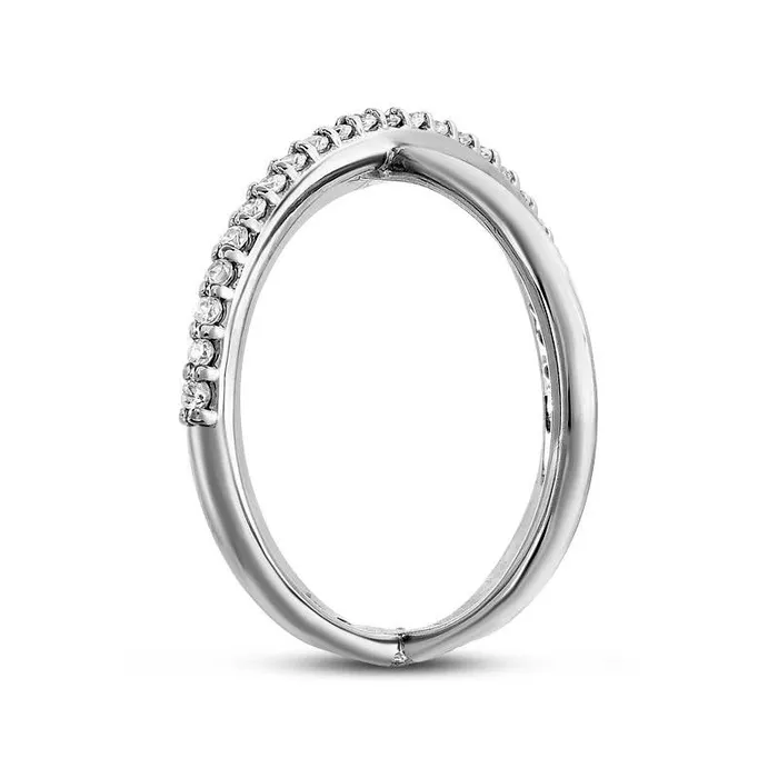 Rings Goldia 020 CT TW Natural Diamond Orbit Ring in Sterling Silver Rings Goldia 020 CT TW Natural Diamond Orbit Ring in Sterling Silver
