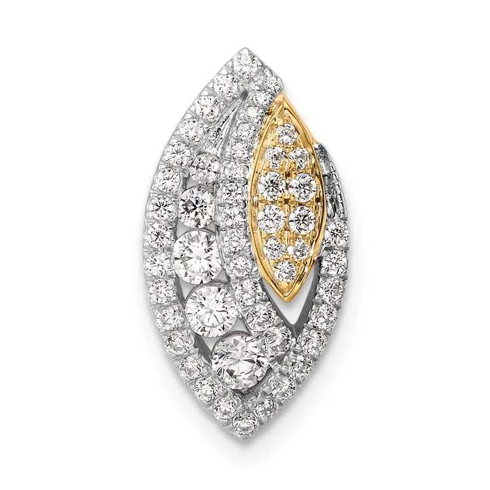 Rings Goldia 14k Twotone Two Tone 58 Ct Lab Grown Diamond VSSI G Fancy Chain Slide Pendant Rings Goldia 14k Twotone Two Tone 58 Ct Lab Grown Diamond VSSI G Fancy Chain Slide Pendant