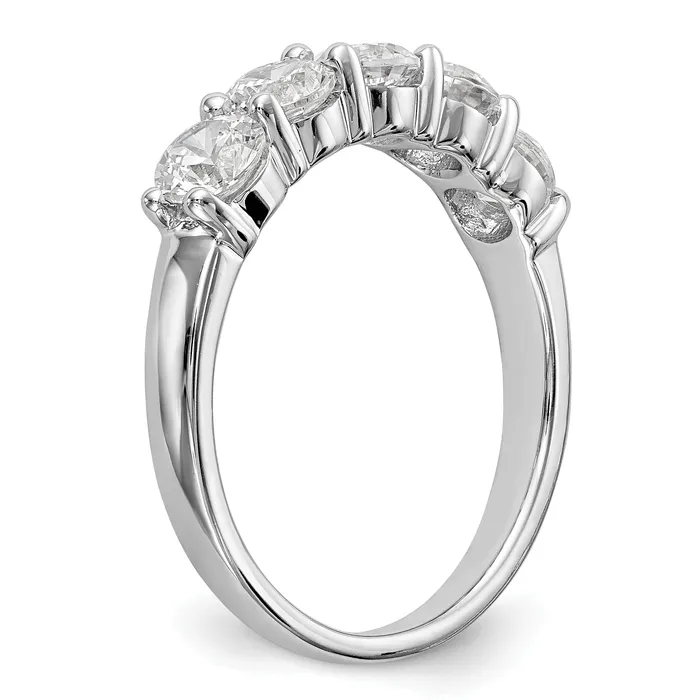 Rings Goldia 14k White Gold 1 13 Ct Lab Grown Diamond VSSI G Five Stone Fashion Band Ring