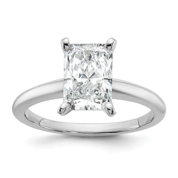 Rings Goldia 14k White Gold 2 Ct Lab Grown Diamond VSSI G Radiant Solitare Engagement Ring Rings Goldia 14k White Gold 2 Ct Lab Grown Diamond VSSI G Radiant Solitare Engagement Ring