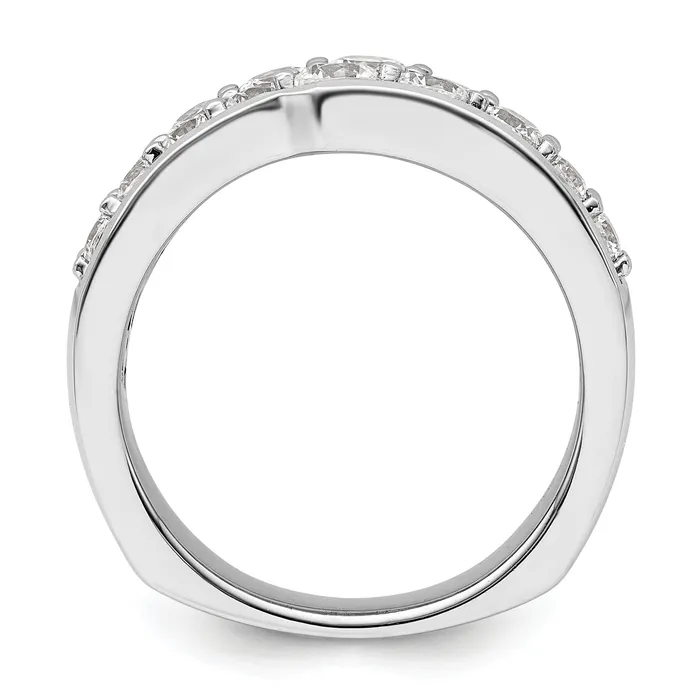 Rings Goldia 14K White Gold Lab Grown Diamond VSSI G Band Ring