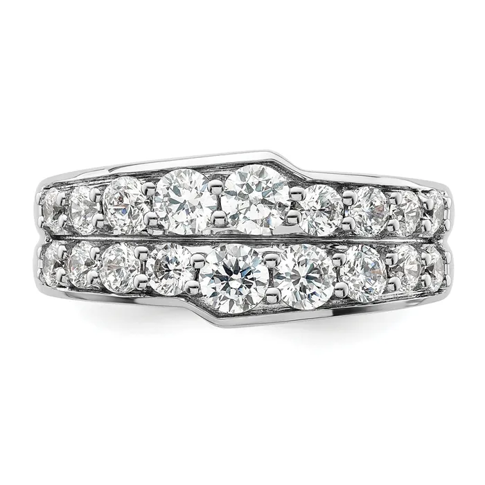 Rings Goldia 14K White Gold Lab Grown Diamond VSSI G Band Ring