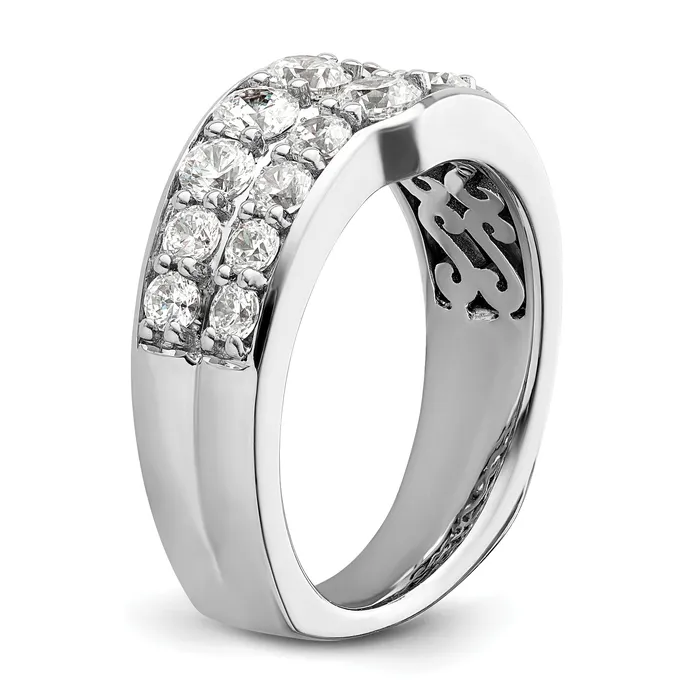 Rings Goldia 14K White Gold Lab Grown Diamond VSSI G Band Ring