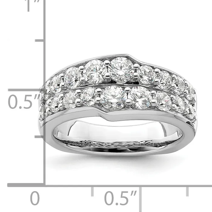 Rings Goldia 14K White Gold Lab Grown Diamond VSSI G Band Ring
