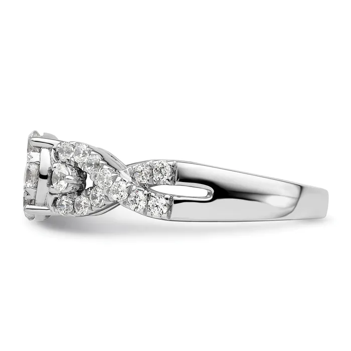 Rings Goldia 14K White Gold Lab Grown Diamond VSSI G Cluster Ring