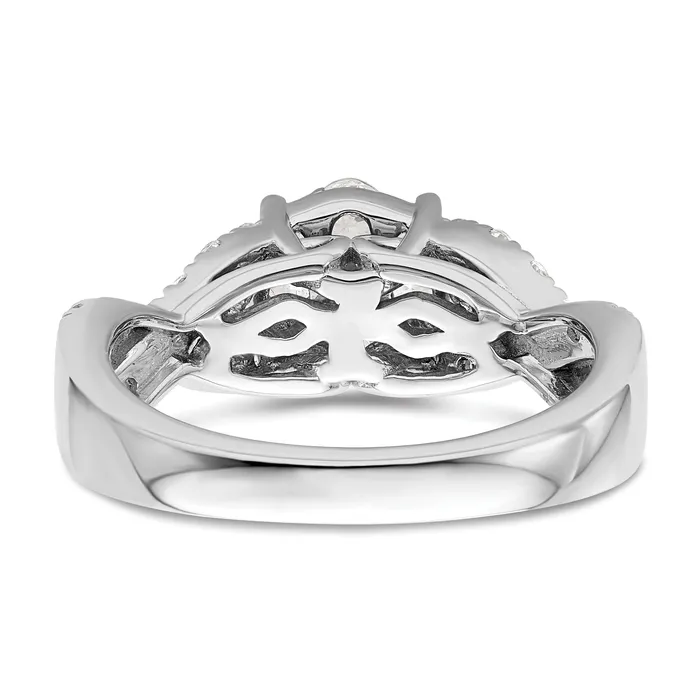 Rings Goldia 14K White Gold Lab Grown Diamond VSSI G Cluster Ring