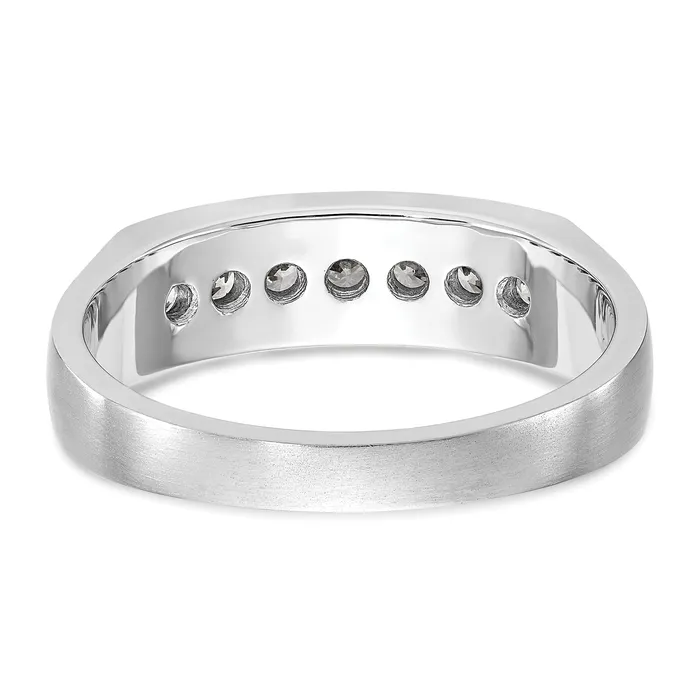 Rings Goldia 14K White Gold Lab Grown Diamond VSSI G Mens Band Ring