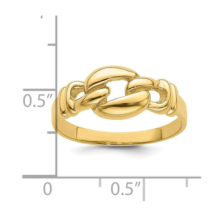 Rings Goldia 14K Yellow Gold Polished Freeform Knot Ring
