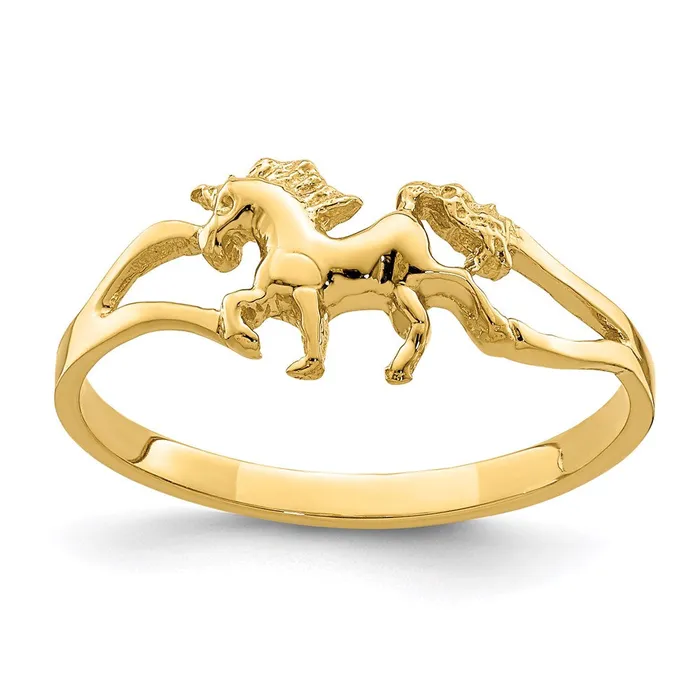 Rings Goldia 14K Yellow Gold Polished Unicorn Ring