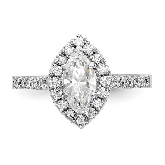 Rings Goldiacom 14kw Marquise Halo Simulated Diamond Engagement Ring