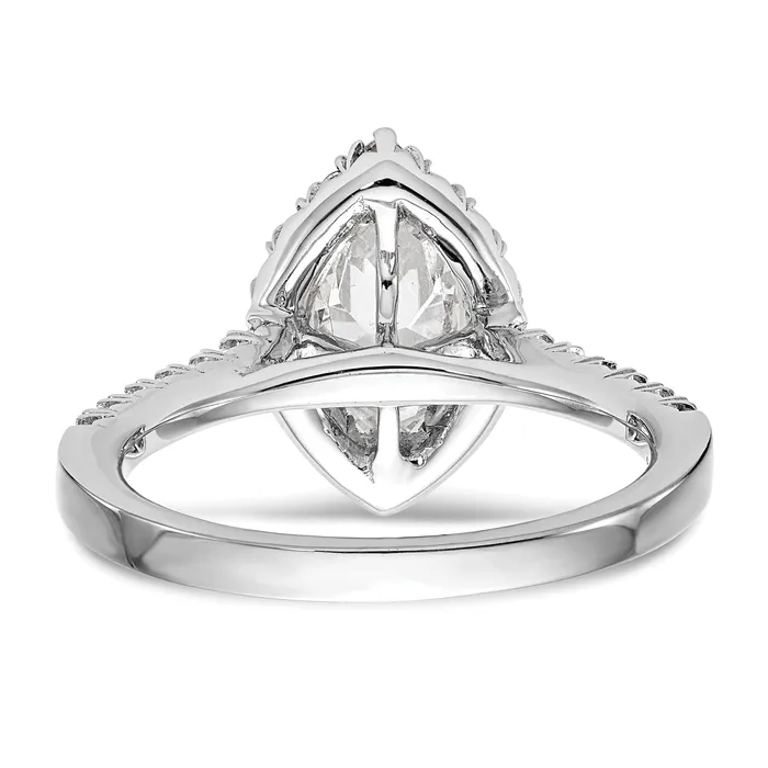 Rings Goldiacom 14kw Marquise Halo Simulated Diamond Engagement Ring