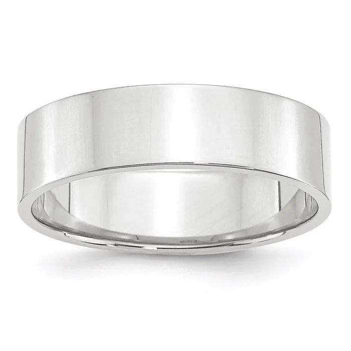 Rings Goldia Solid 10K White Gold 6mm Light Weight Flat MensWomens Wedding Band Ring Size 10 Rings Goldia Solid 10K White Gold 6mm Light Weight Flat MensWomens Wedding Band Ring Size 10