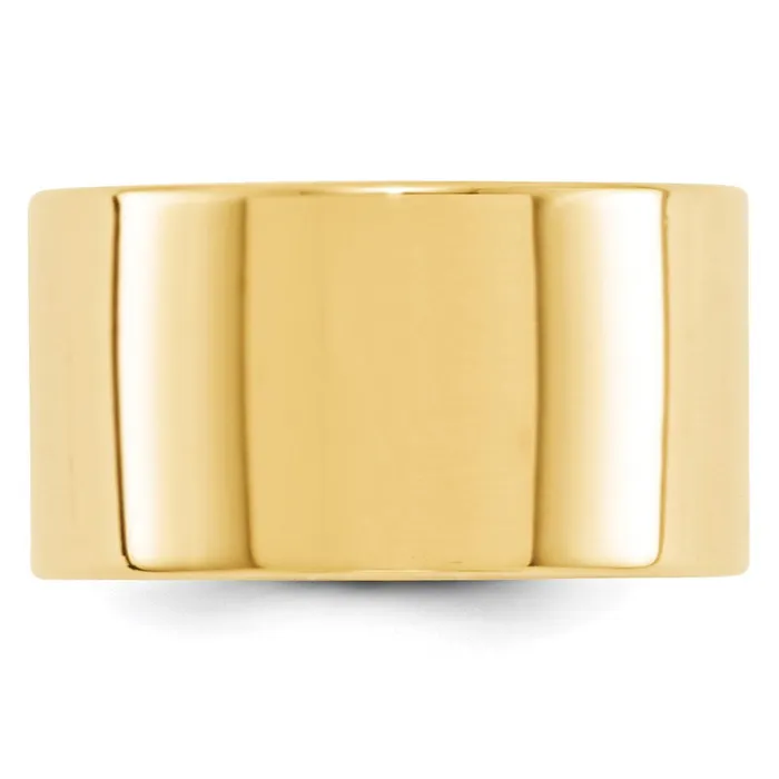 Rings Goldia Solid 10K Yellow Gold 12mm Light Weight Flat MensWomens Wedding Band Ring Size 105 Rings Goldia Solid 10K Yellow Gold 12mm Light Weight Flat MensWomens Wedding Band Ring Size 105