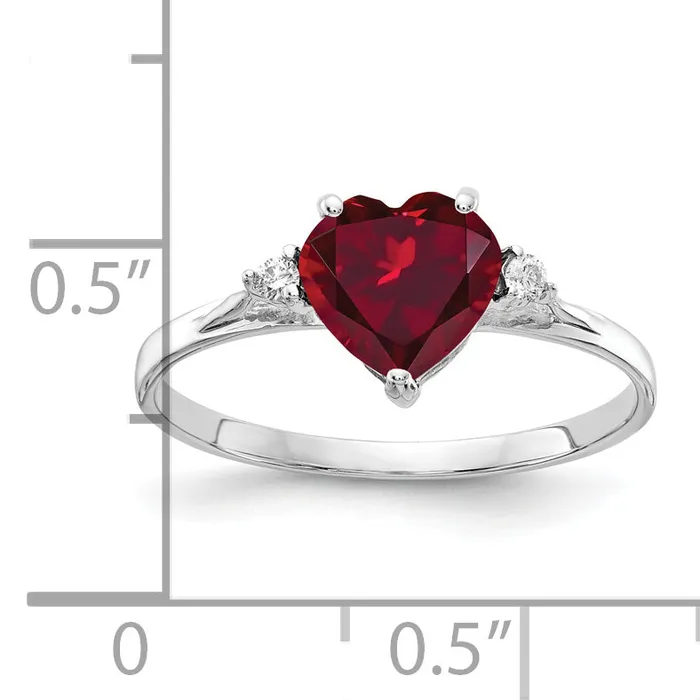 Rings Goldia Solid 14k White Gold VS Simulated CZ Ring