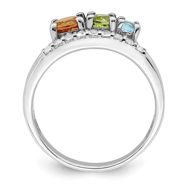 Rings Goldia Sterling Silver RHplated 95tw CIPEBTWT Circle ByPass Ring