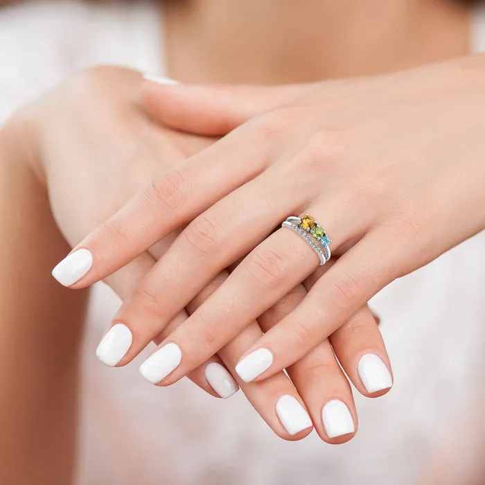 Rings Goldia Sterling Silver RHplated 95tw CIPEBTWT Circle ByPass Ring