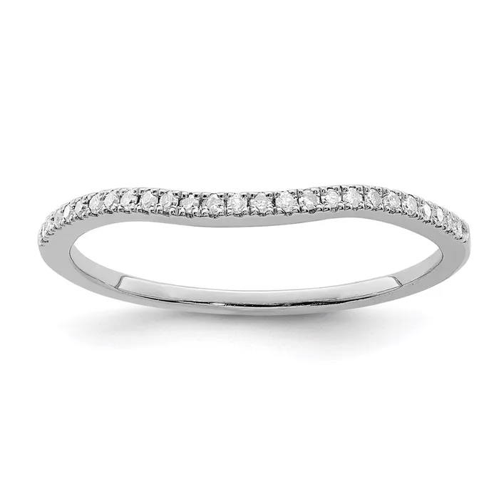 Rings Goldia Sterling Silver Rhodium Plated Diamond Wrap Ring