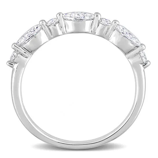 Rings JMS always Original Amour Silver 12 CT DEW Created White Moissanite Eternity Ring Rings JMS always Original Amour Silver 12 CT DEW Created White Moissanite Eternity Ring