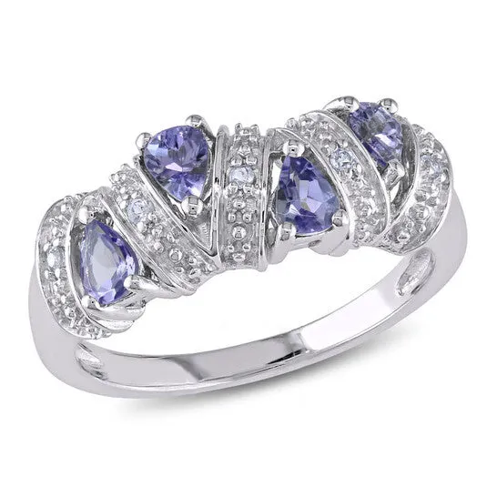 Rings JMS always Original Amour Sterling Silver 35 CT TGW Tanzanite Fashion Ring Rings JMS always Original Amour Sterling Silver 35 CT TGW Tanzanite Fashion Ring
