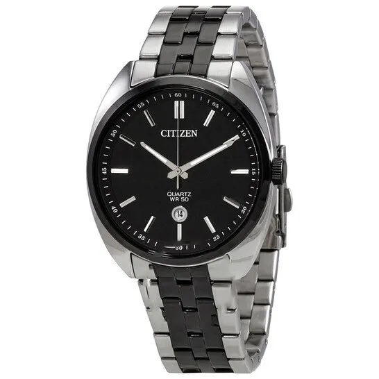 Rings JMS always Original Citizen Quartz Black Dial Twotone Mens Watch BI509858E