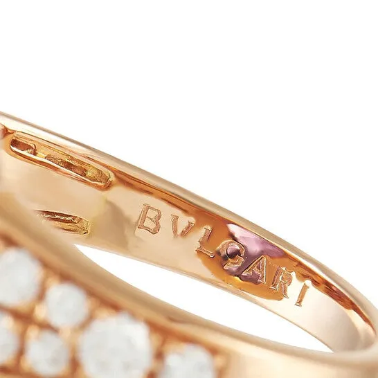 Rings JMS always Original PreOwned Bvlgari Parentesi 18K Rose Gold 030 ct Diamond and Amethyst Ring Rings JMS always Original PreOwned Bvlgari Parentesi 18K Rose Gold 030 ct Diamond and Amethyst Ring