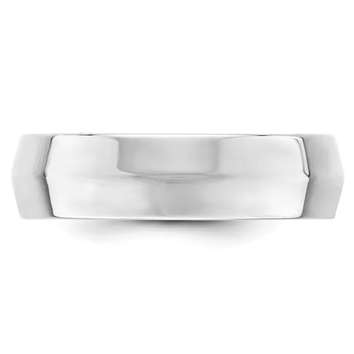 Rings Solid 10K White Gold 6mm Knife Edge Comfort Fit MensWomens Wedding Band Ring Size 55 Goldia Rings Solid 10K White Gold 6mm Knife Edge Comfort Fit MensWomens Wedding Band Ring Size 55 Goldia