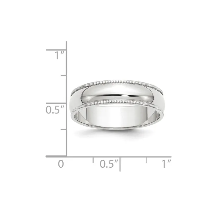 Rings Solid 18K Yellow Gold White Gold 6mm Milgrain MensWomens Wedding Band Ring Size 95 Goldia Rings Solid 18K Yellow Gold White Gold 6mm Milgrain MensWomens Wedding Band Ring Size 95 Goldia