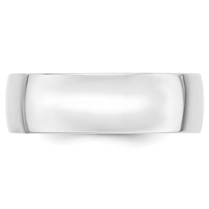 Solid 10K White Gold 7mm Light Weight Comfort Fit MensWomens Wedding Band Ring Size 7 Goldia Rings Solid 10K White Gold 7mm Light Weight Comfort Fit MensWomens Wedding Band Ring Size 7 Goldia Rings