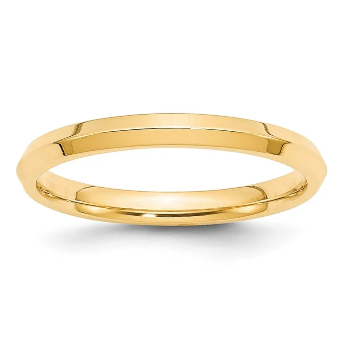 Solid 10K Yellow Gold 25mm Knife Edge Comfort Fit MensWomens Wedding Band Ring Size 5 Goldia Rings Solid 10K Yellow Gold 25mm Knife Edge Comfort Fit MensWomens Wedding Band Ring Size 5 Goldia Rings