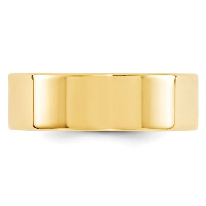 Solid 10K Yellow Gold 7mm Standard Flat Comfort Fit MensWomens Wedding Band Ring Size 12 Goldia Rings Solid 10K Yellow Gold 7mm Standard Flat Comfort Fit MensWomens Wedding Band Ring Size 12 Goldia Rings