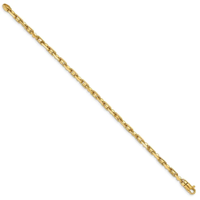 Solid 14K Yellow Gold 725 inch 38mm Polished Fancy Link with Lobster Clasp Bracelet MDS Bracelets Solid 14K Yellow Gold 725 inch 38mm Polished Fancy Link with Lobster Clasp Bracelet MDS Bracelets