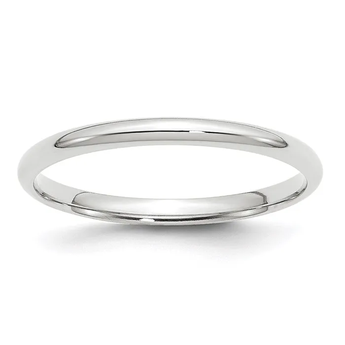 Solid 18K White Gold 2mm Light Weight Comfort Fit MensWomens Wedding Band Ring Size 65 Goldia Rings Solid 18K White Gold 2mm Light Weight Comfort Fit MensWomens Wedding Band Ring Size 65 Goldia Rings
